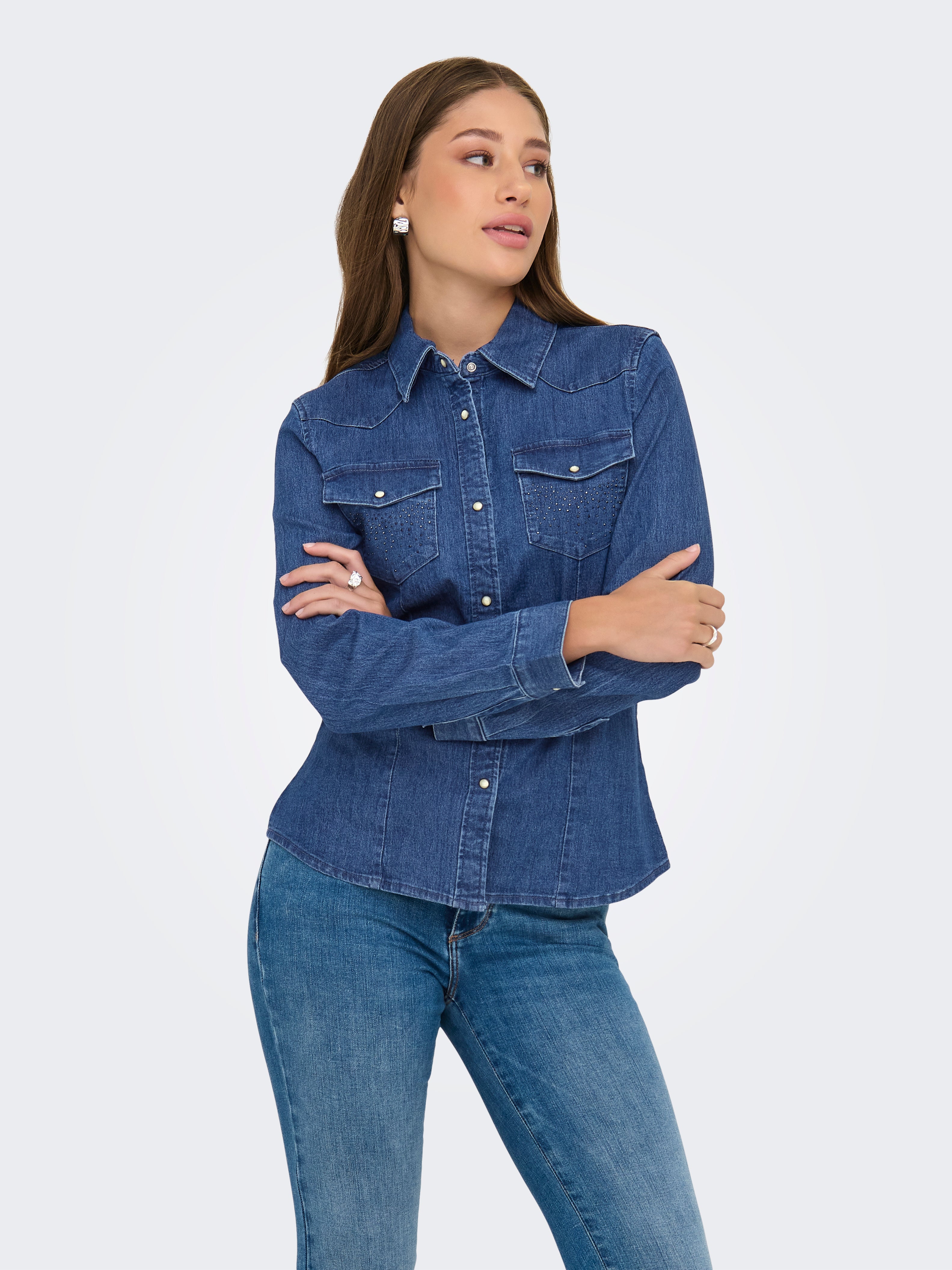 Onlsasia Jeanshemd