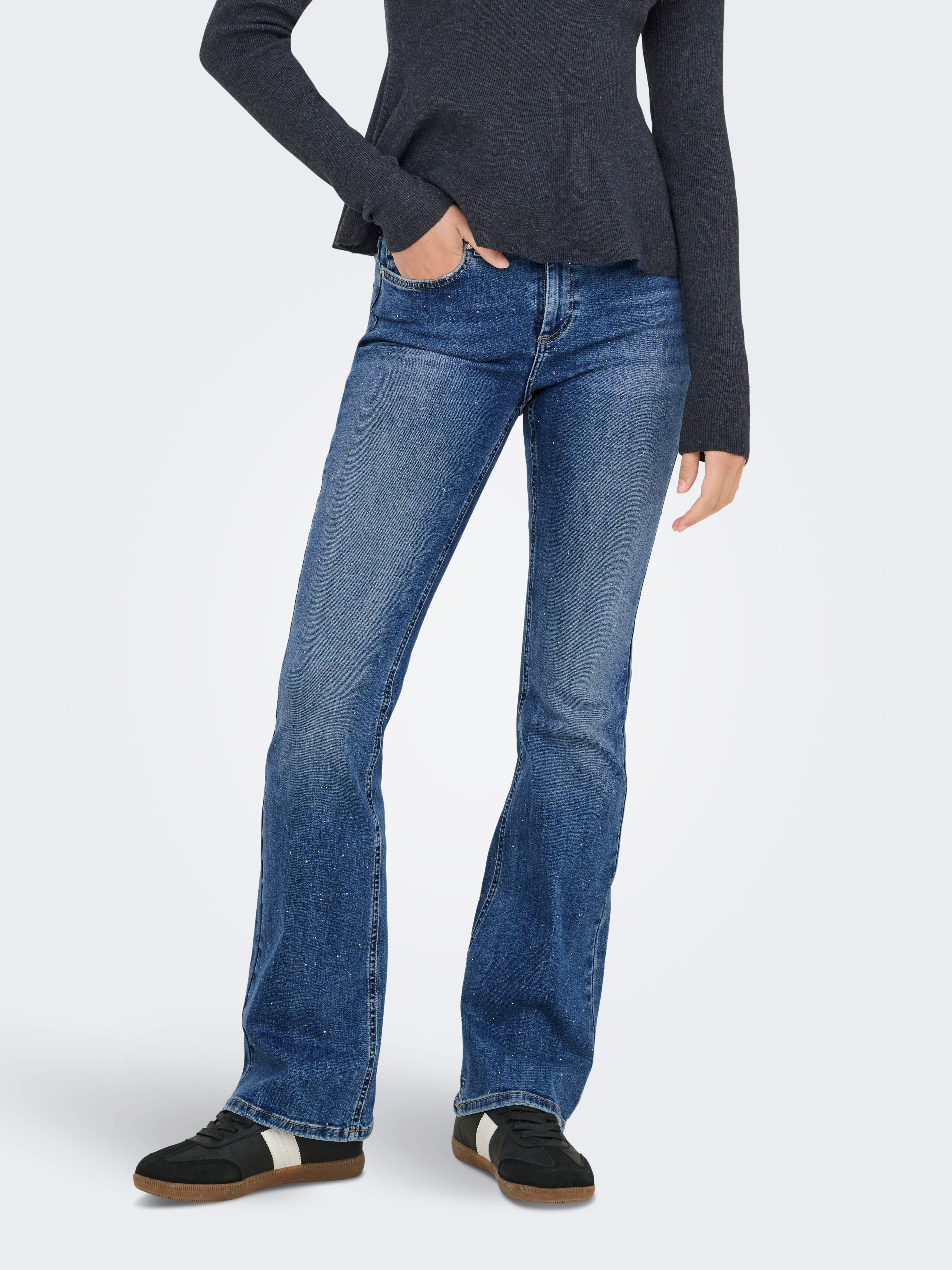 Onlblush Mittlere Taille Flared Jeans