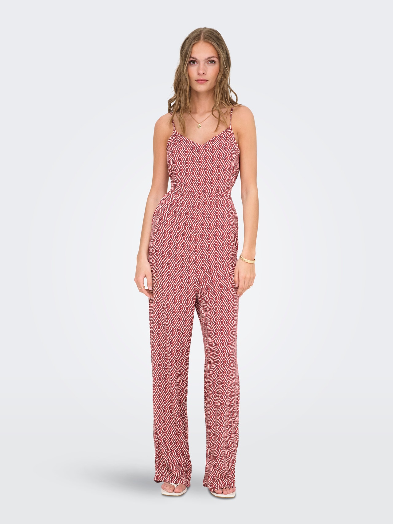 ONLY ONLNOVA Jumpsuit -Karanda Red - 15352529