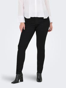 ONLY CARSALLY Skinny Fit Jeans -Black Denim - 15352625