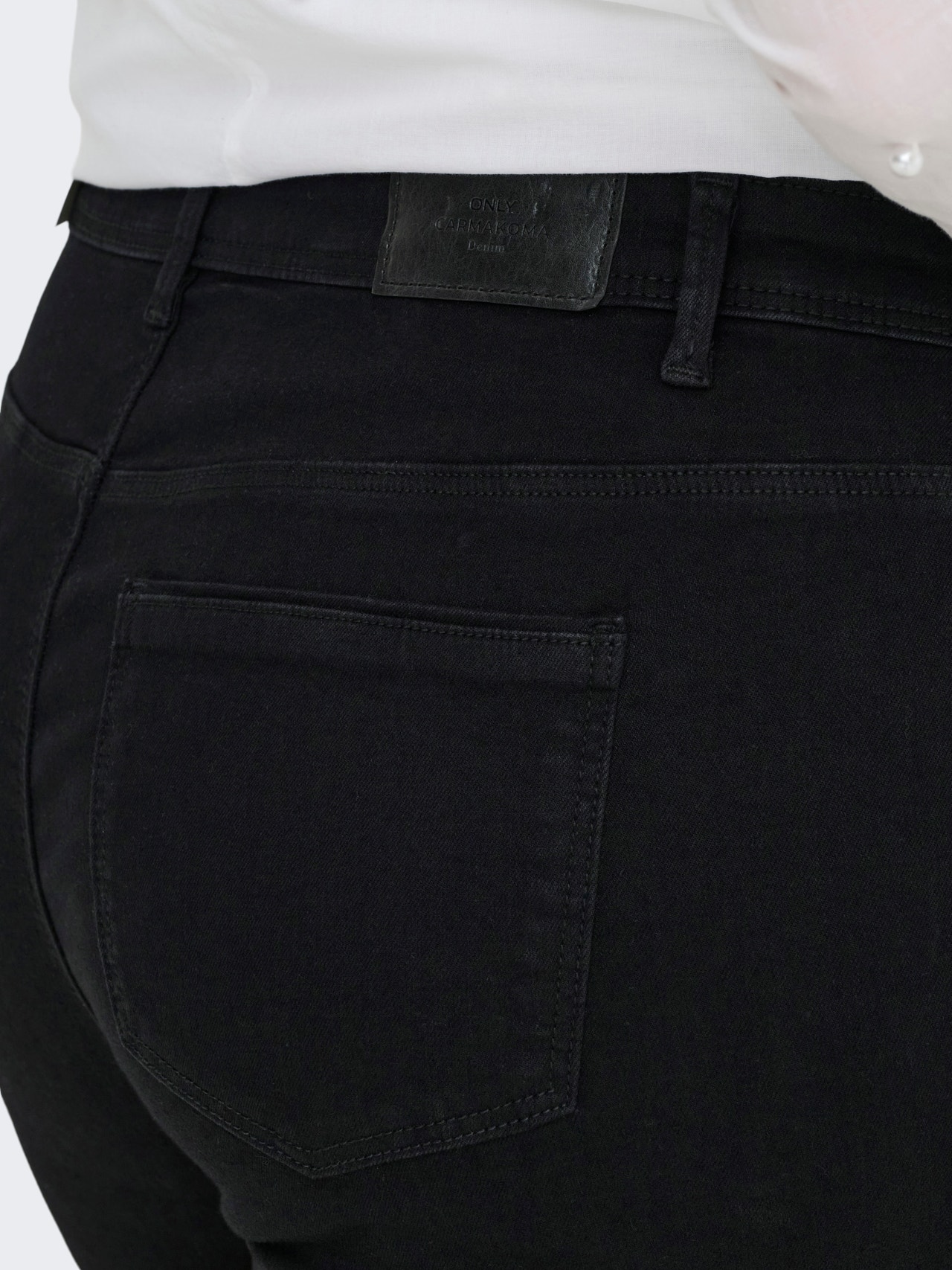 ONLY CARSALLY Skinny Fit Jeans -Black Denim - 15352625