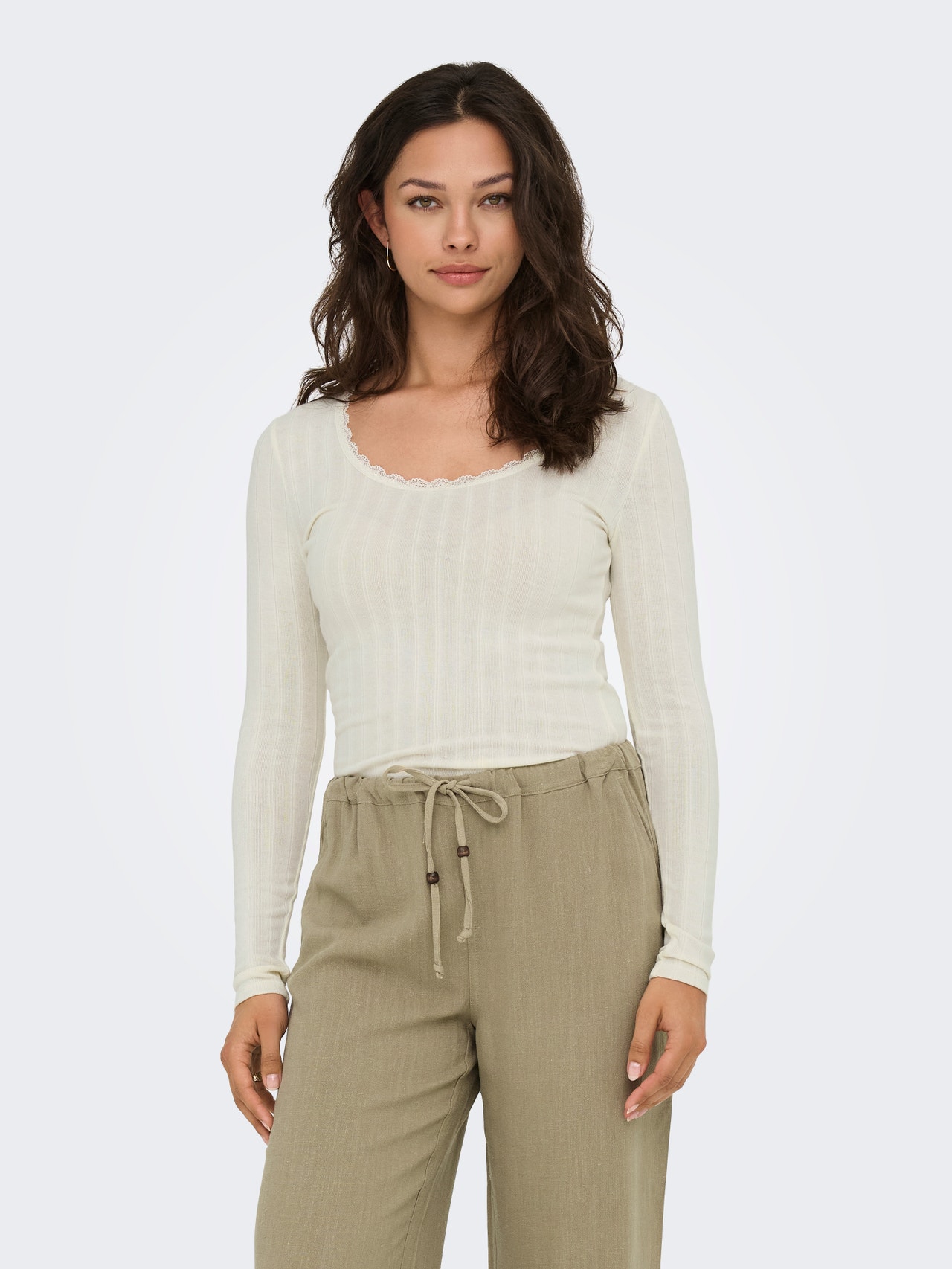 ONLY ONLLAIKA Blouse -Egret - 15352881