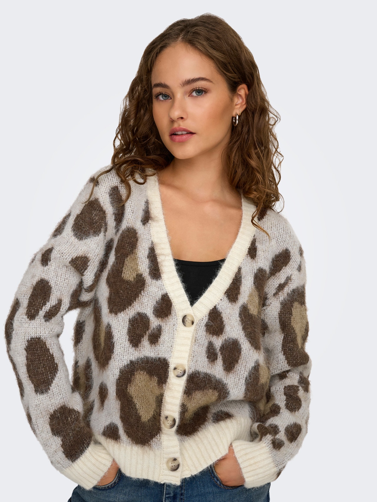 ONLY ONLEDELIE Knitted cardigan -Birch - 15353090