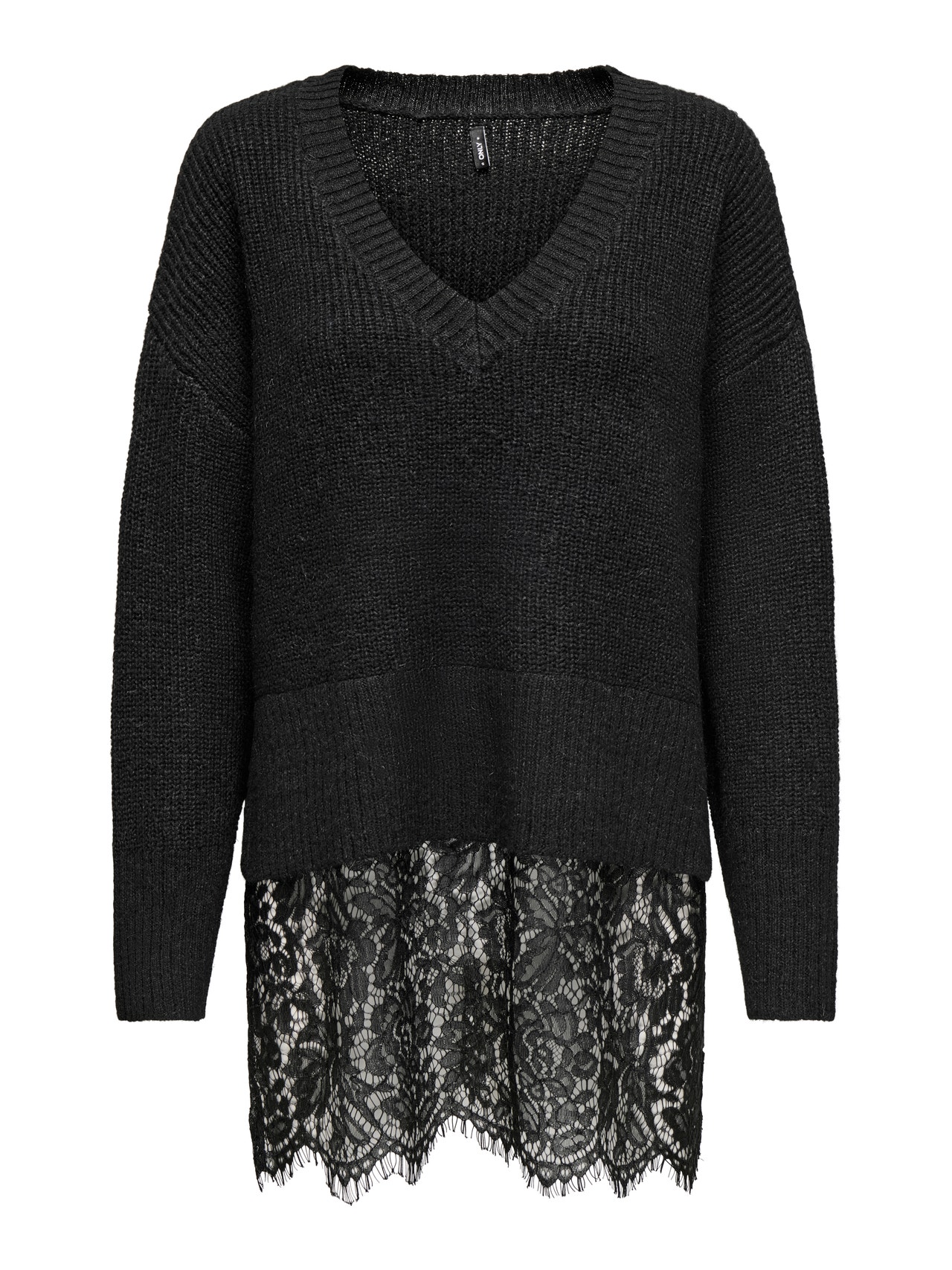 ONLY ONLVIVIA Knitted pullover -Black - 15353121