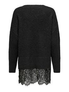 ONLY ONLVIVIA Knitted pullover -Black - 15353121