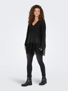 ONLY ONLVIVIA Knitted pullover -Black - 15353121