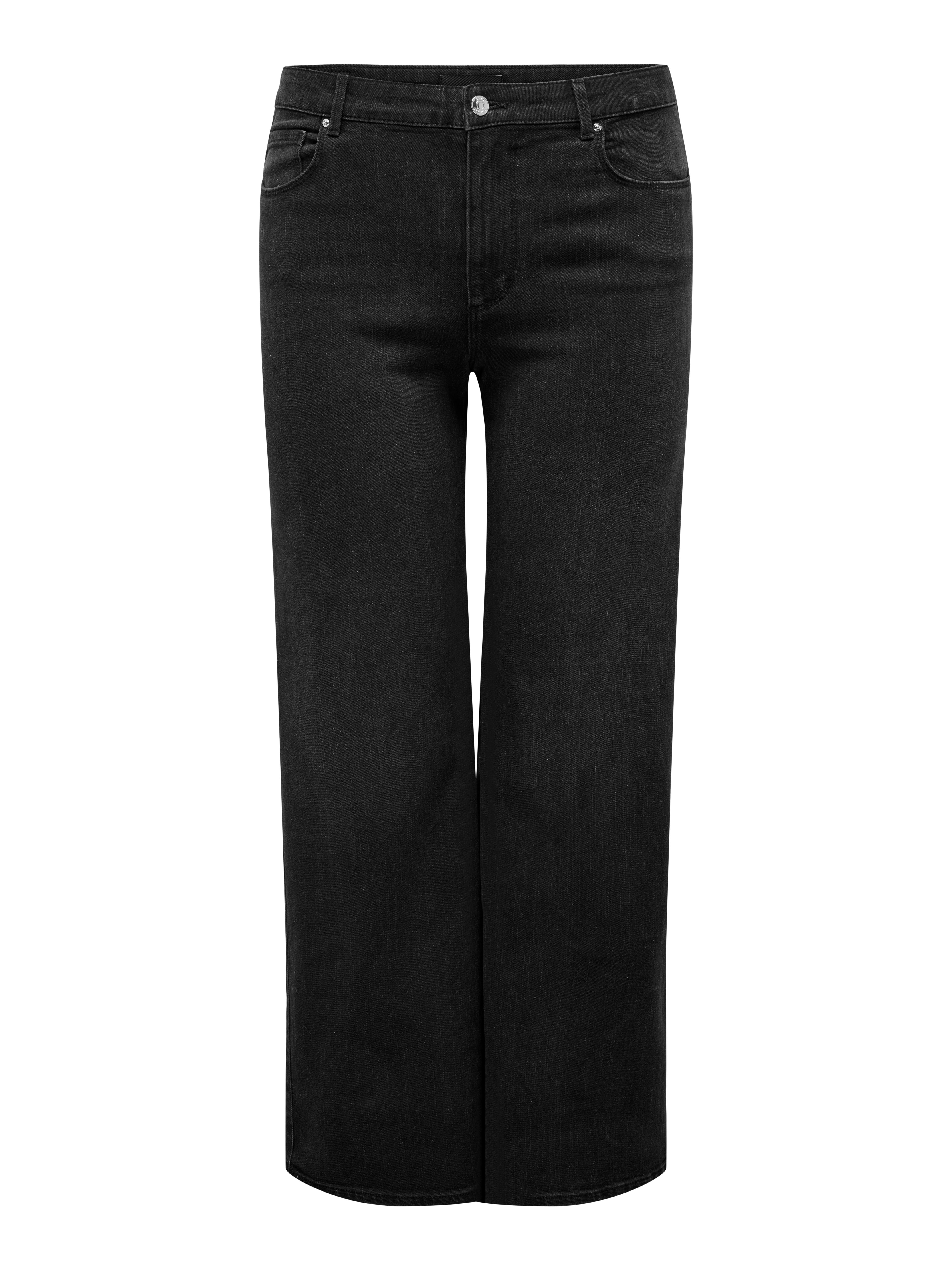 Thumbnail - Carsnow Hohe Taille Weiter Beinschnitt Jeans