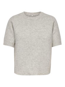 ONLY ONLABBY Sweter wkładany przez głowę -Light Grey Melange - 15353177