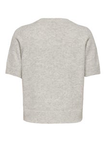 ONLY ONLABBY Sweter wkładany przez głowę -Light Grey Melange - 15353177