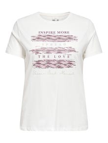 ONLY CARCRUZ T-shirt -Cloud Dancer - 15353271