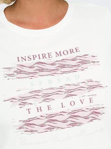 ONLY CARCRUZ T-shirt -Cloud Dancer - 15353271