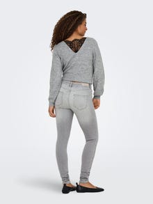 ONLY ONLBLUSH Mid waist Skinny Fit Jeans -Light Grey Denim - 15353696