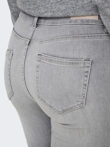 ONLY ONLBLUSH Mid waist Skinny Fit Jeans -Light Grey Denim - 15353696