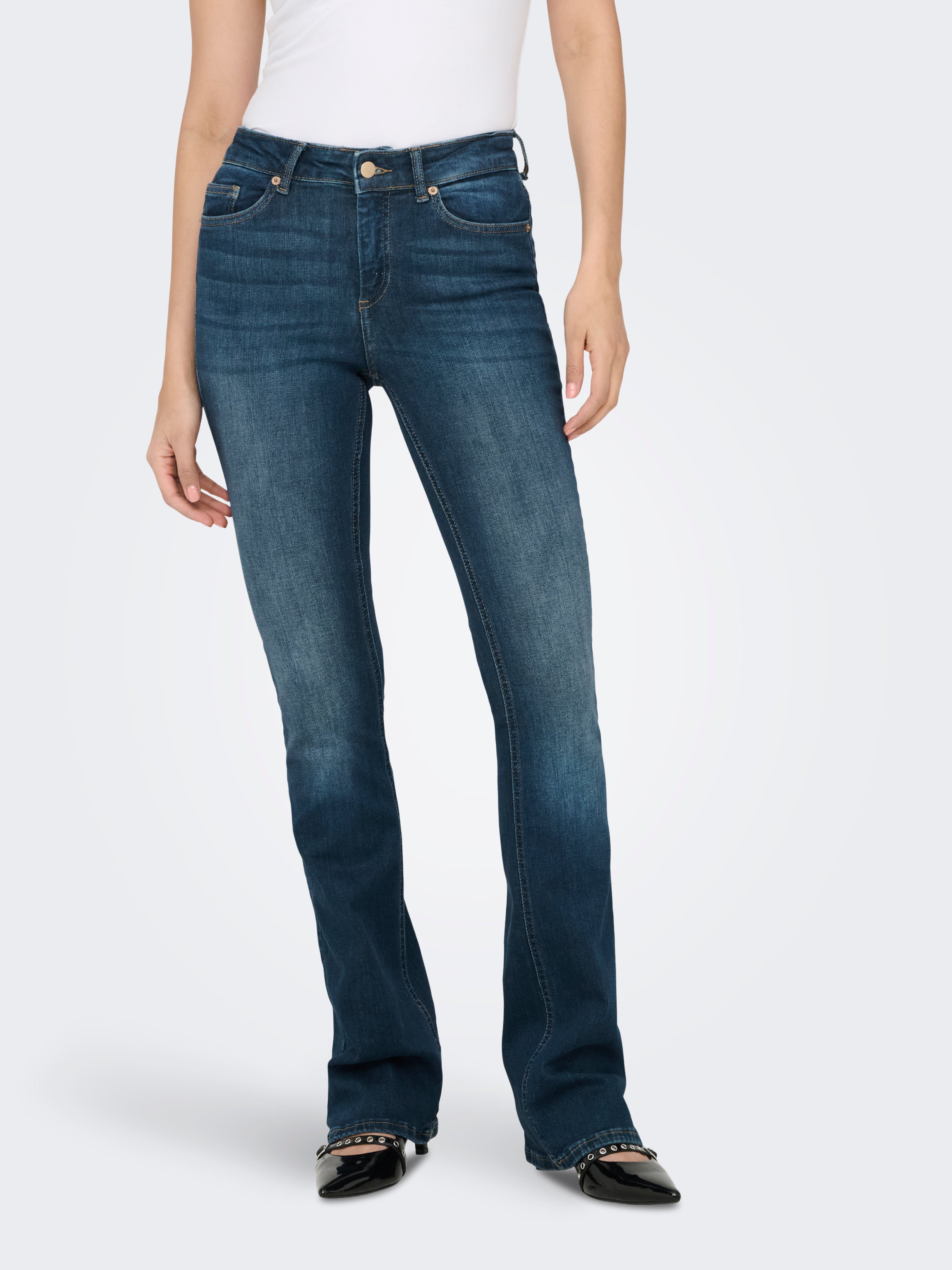 Onlblush Mittlere Taille Flared Jeans