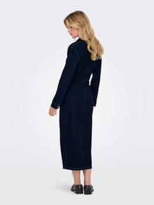 ONLY ONLCAITLIN Vestito lungo -Dark Blue Denim - 15353746