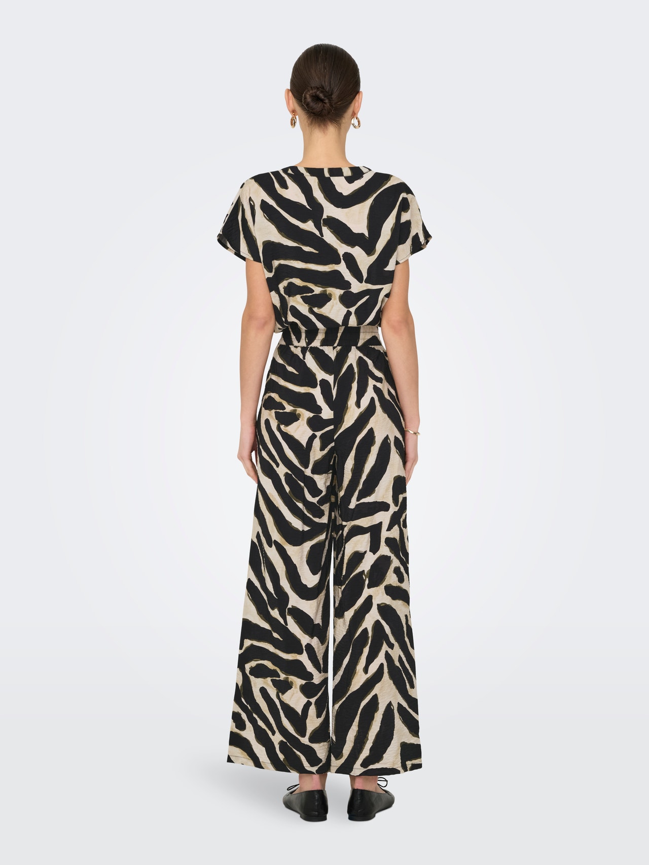 ONLY JDYJASMINE Wide Leg Fit Pantalon -Tapioca - 15354007