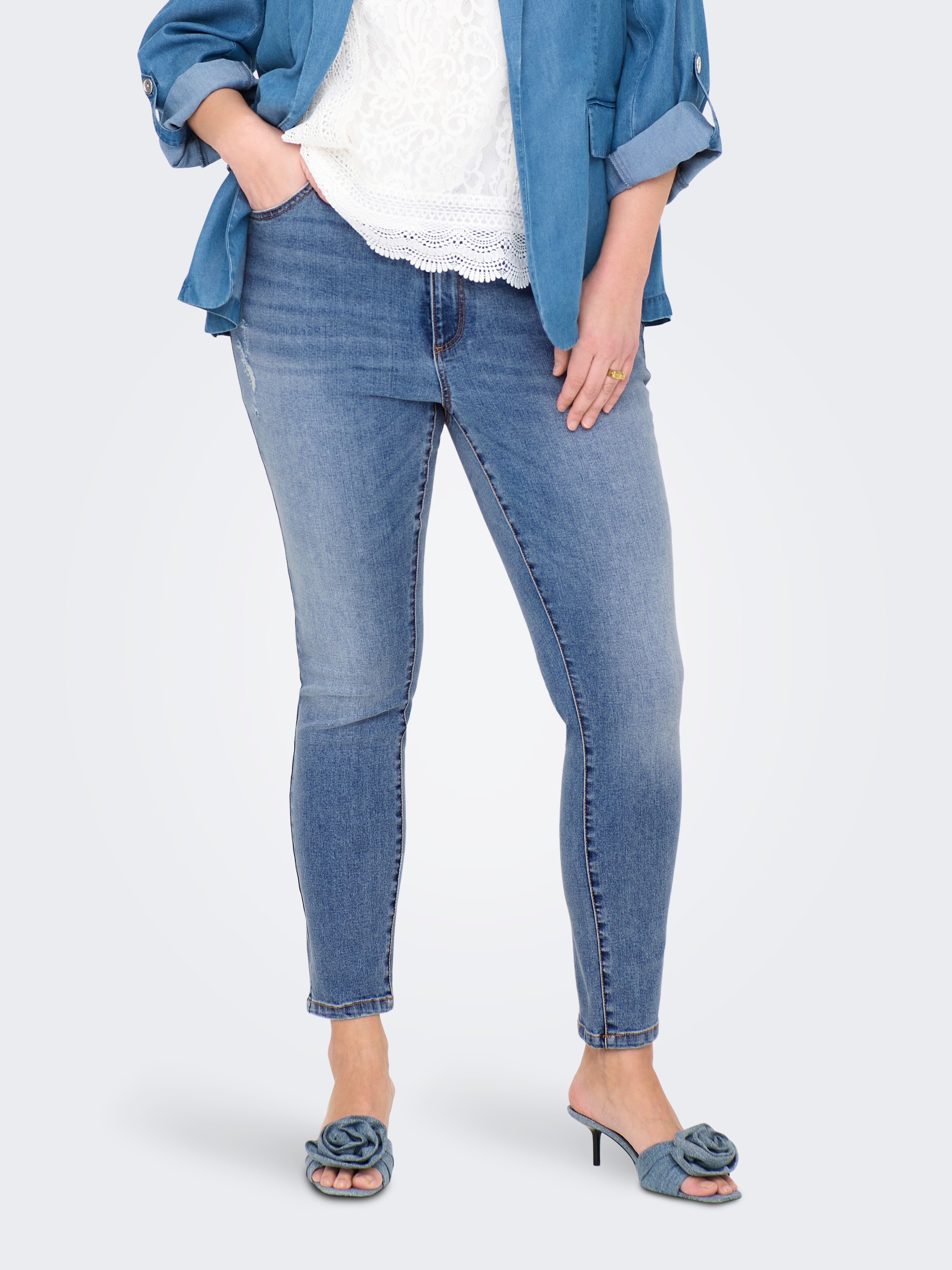 Cariconic Hohe Taille Skinny Fit Jeans