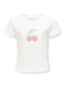 ONLY KMGKIRA T-shirt -Cloud Dancer - 15354090