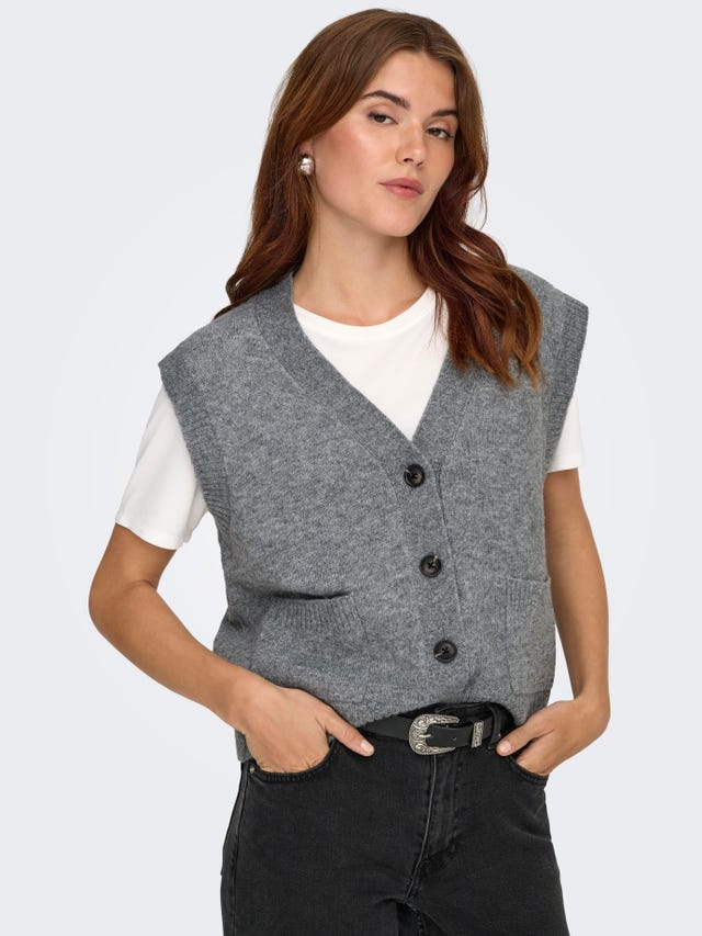 LIBBI Sweatjack Dames - Oversized, Zachte Capuchon, Met Zakken - Cozy Jas Voor Sport Of Vrije Tijd (roze/grijs)