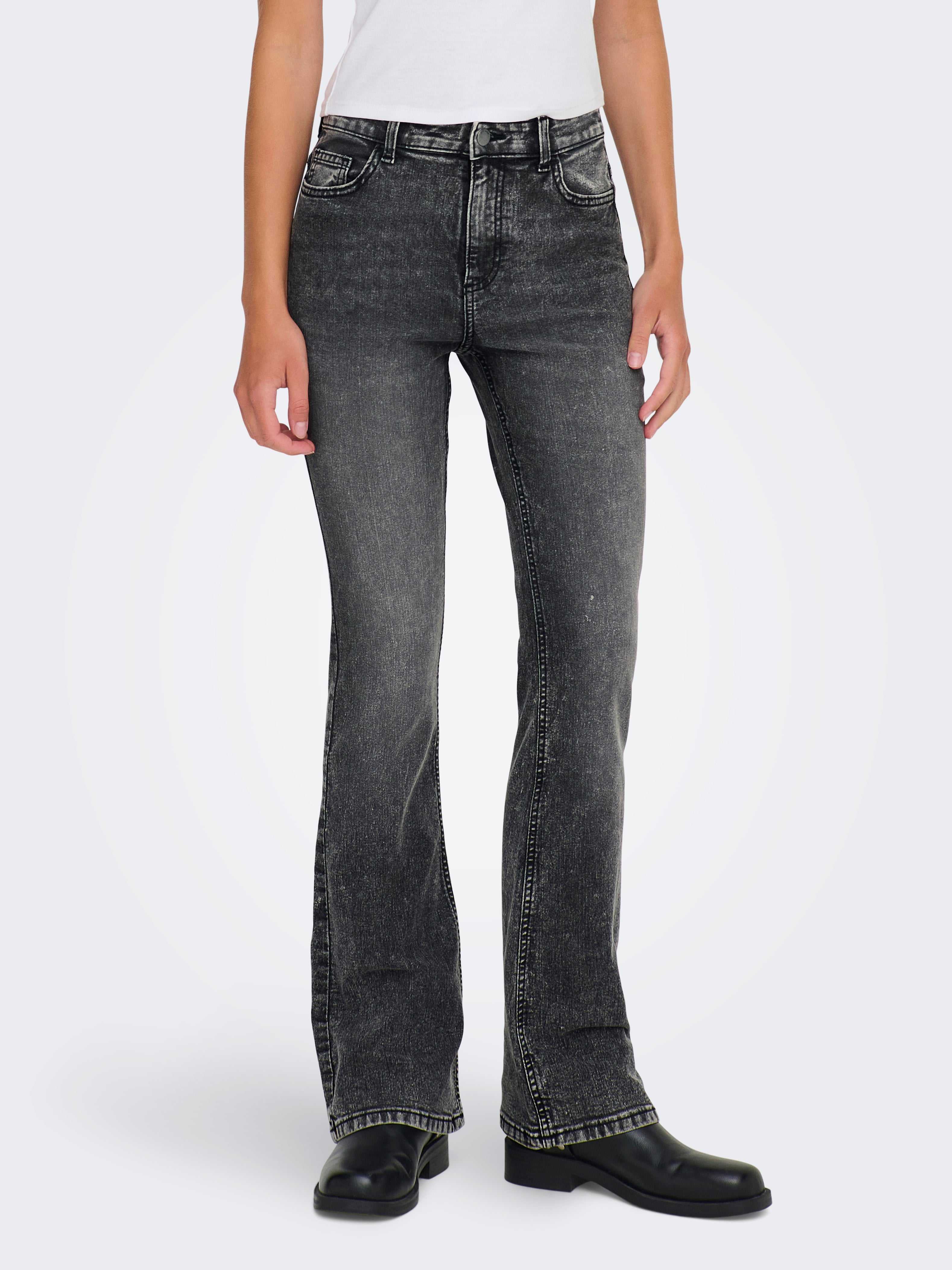 Jdymoon Hohe Taille Ausgestellt Jeans