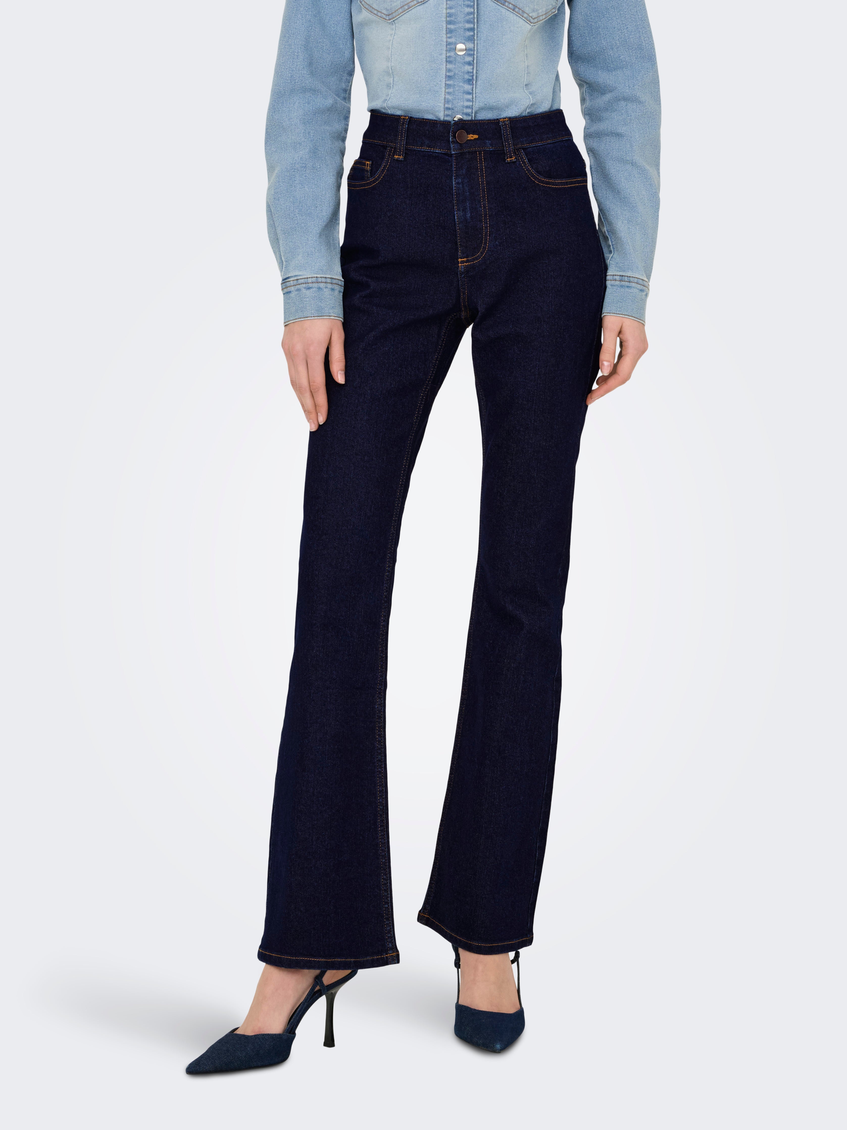Jdymoon Hohe Taille Ausgestellt Jeans
