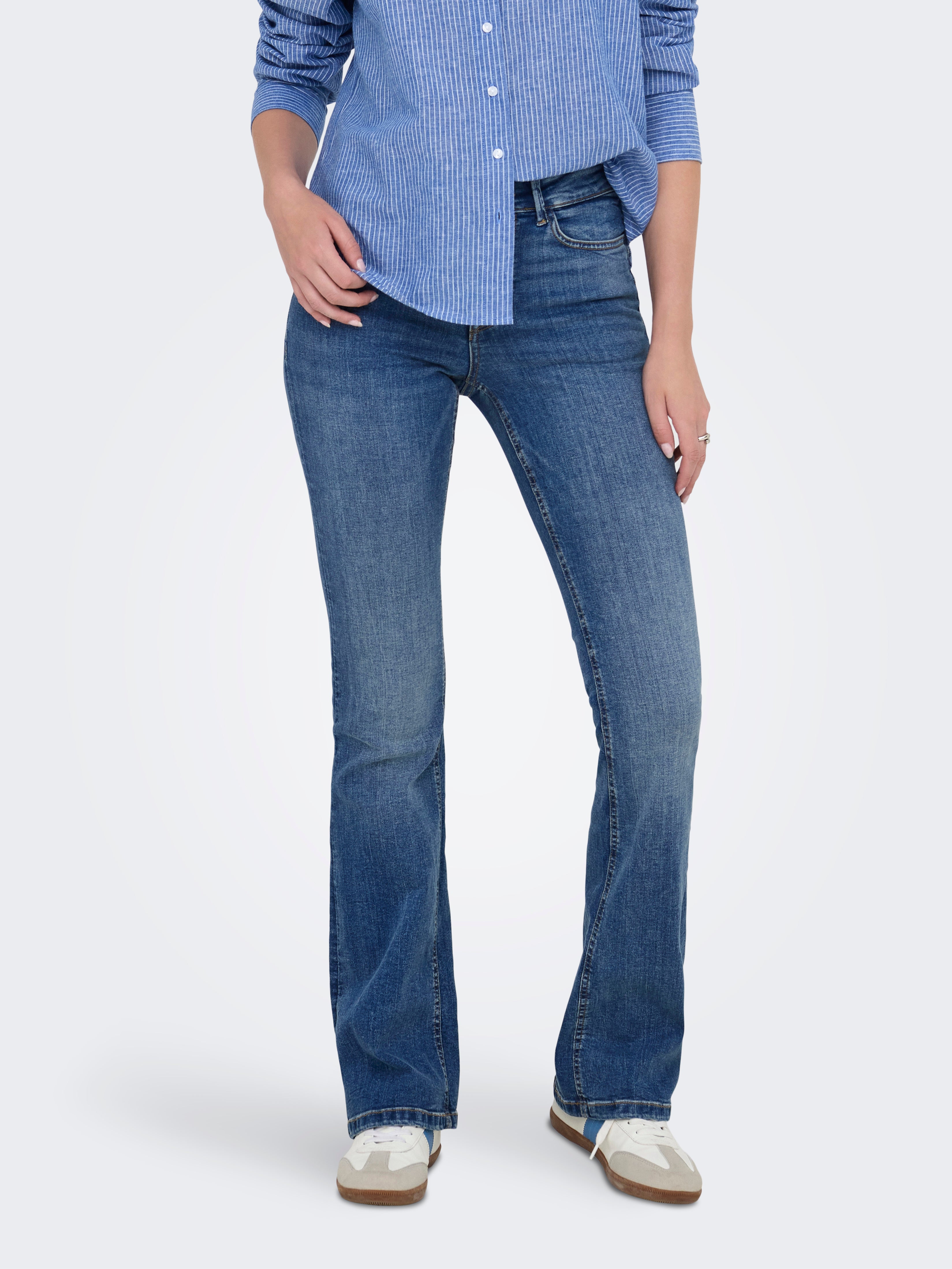 Jdyfina Mittlere Taille Flared Jeans