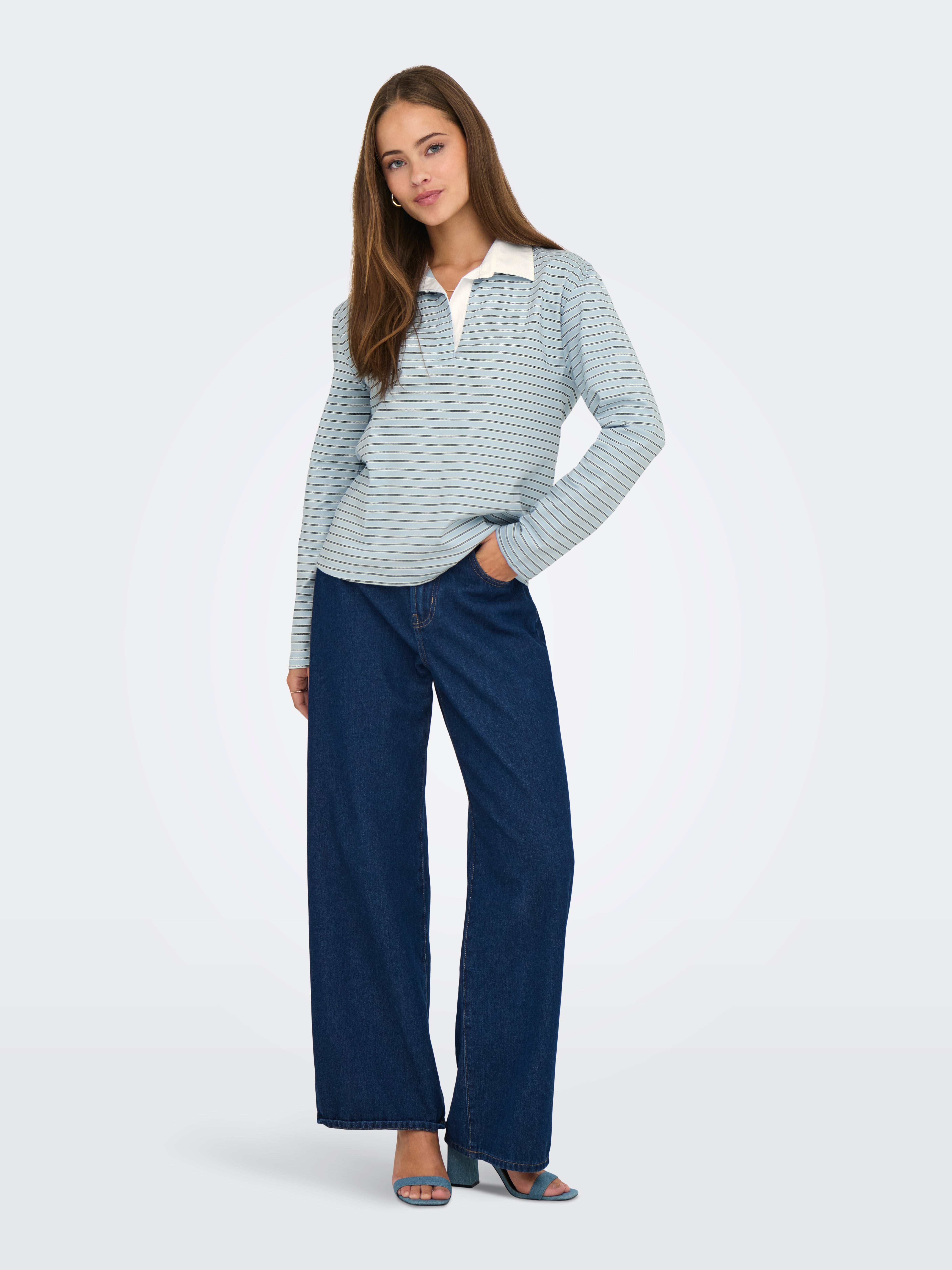 JDYCIRKELINE Knitted top | White | ONLY®