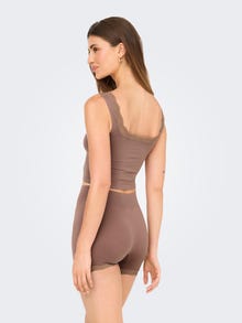 ONLY ONLVICKY Camiseta de tirantes finos -Cognac - 15354408