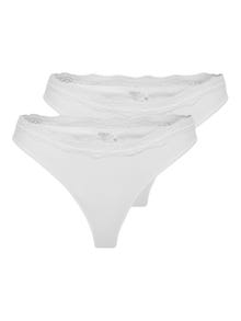 ONLY ONLVICKY 2-pack maillot de bain -Bright White - 15354513