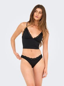ONLY ONLVICKY 2-pack Thong -Black - 15354513