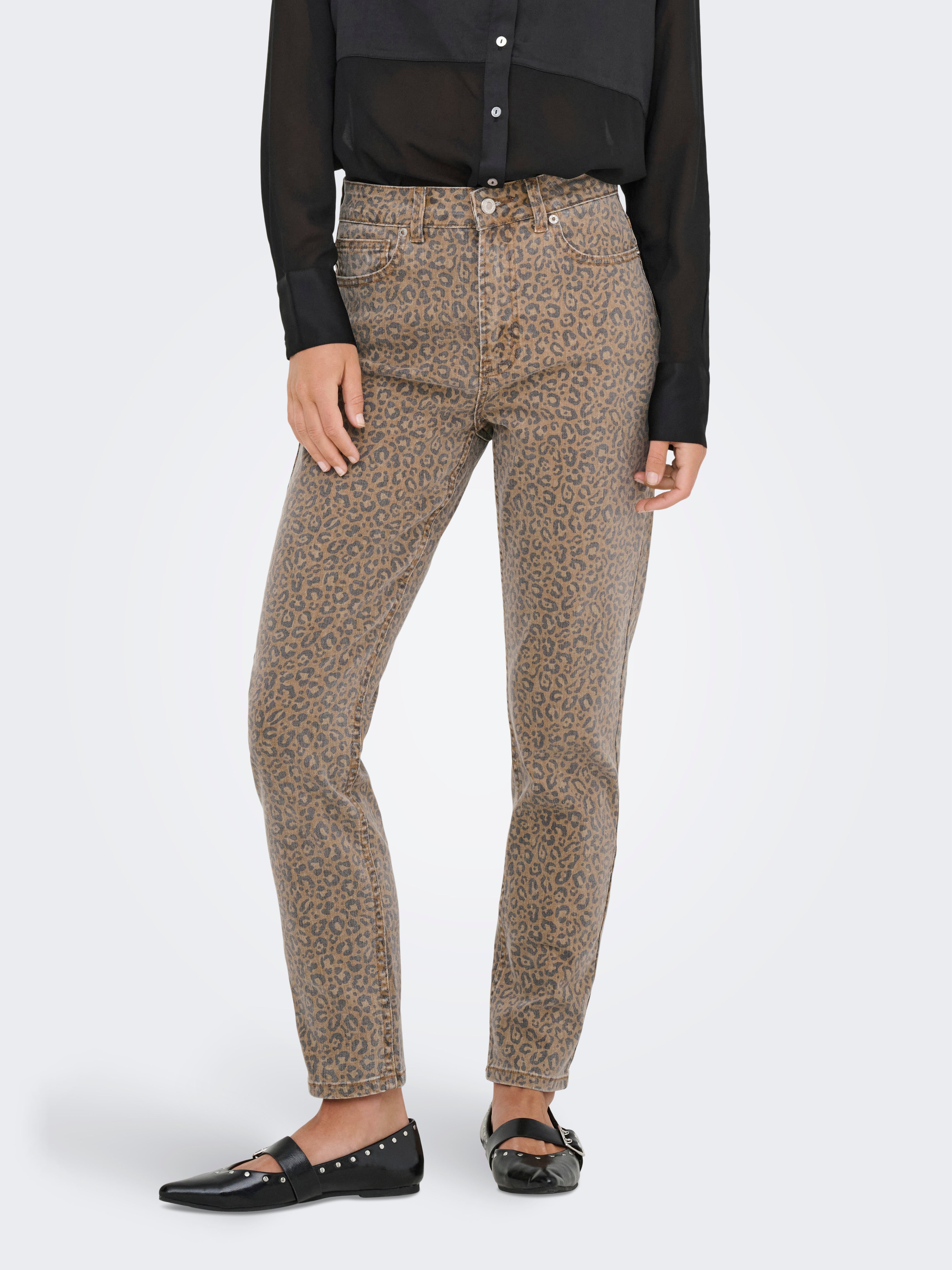 Onlemily Hohe Taille Gerade Geschnitten Jeans