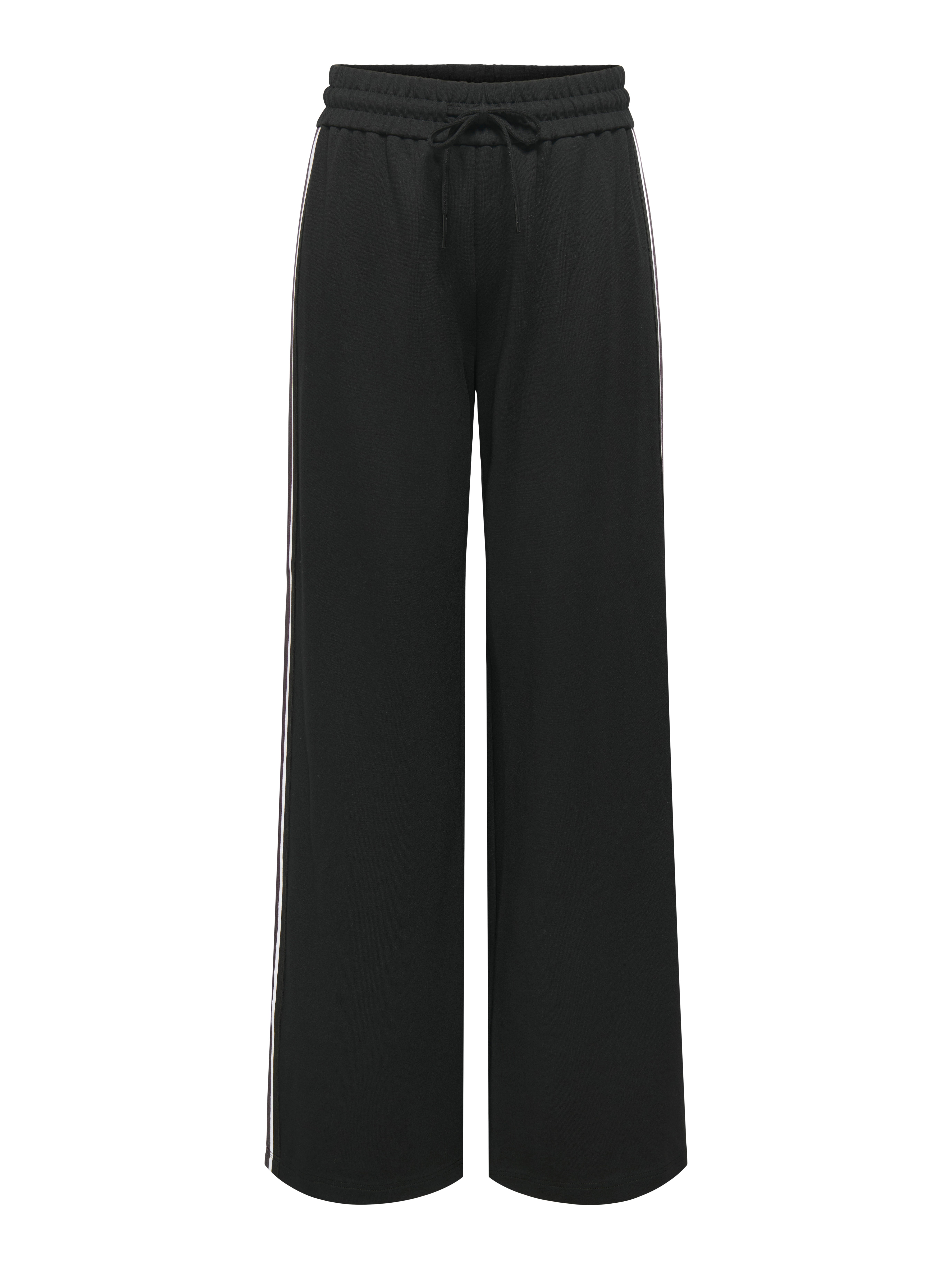 ONLY Tall ONLPOPTRASH SUKI WIDE - Broek - black/zwart ONLY Tall ONLPOPTRASH SUKI WIDE - Broek - black/zwart