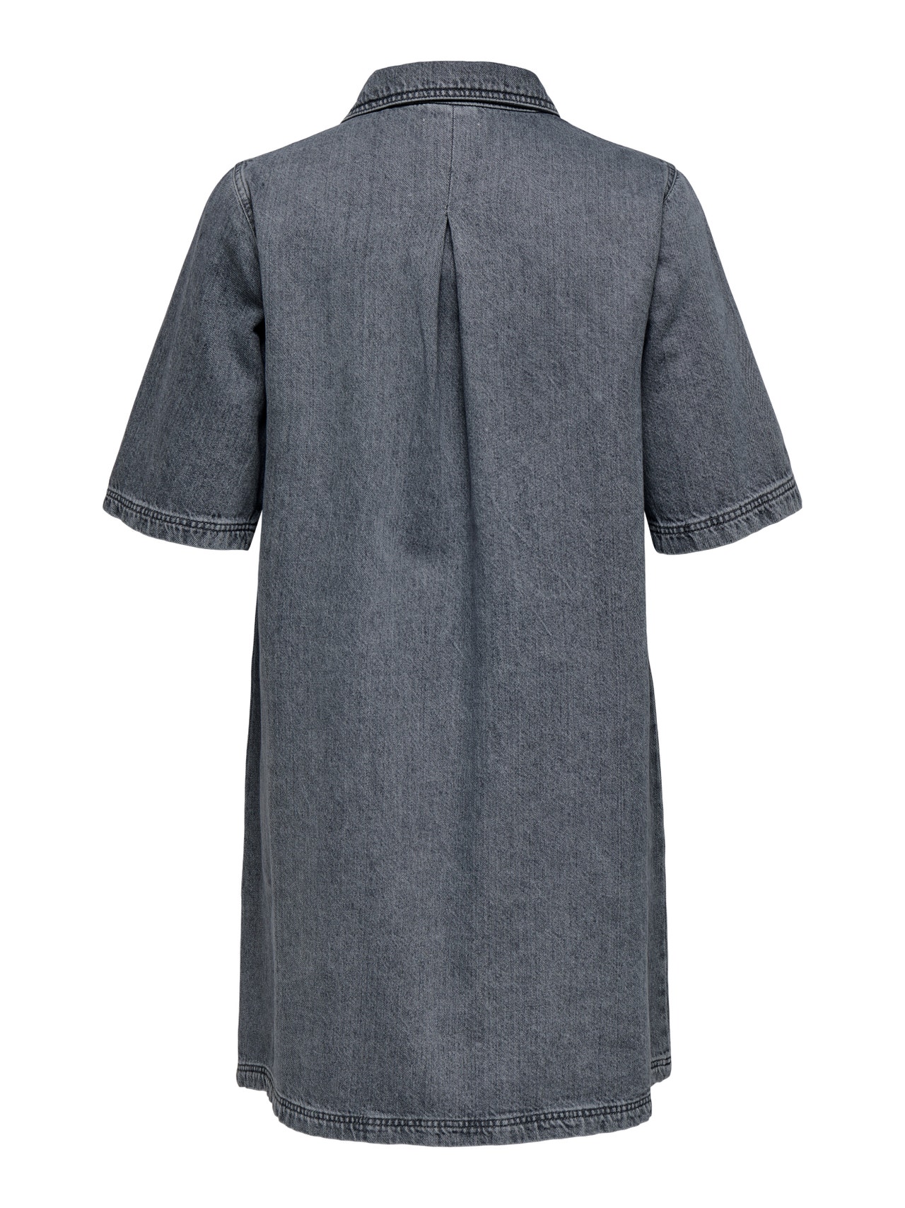 ONLY CARGRY Short dress -Medium Grey Denim - 15354920