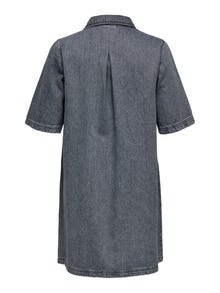 ONLY CARGRY Short dress -Medium Grey Denim - 15354920