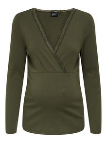 ONLY Tavapärane lõige V-kaelus Top -Kalamata - 15354949