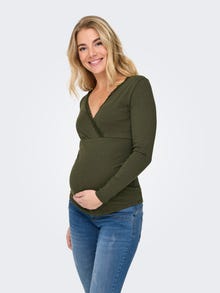 ONLY Tavapärane lõige V-kaelus Top -Kalamata - 15354949