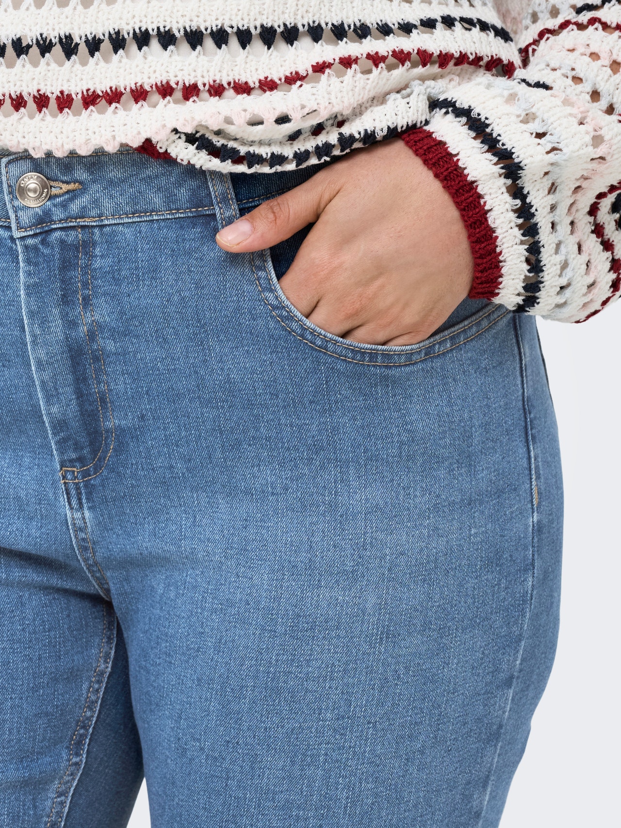 ONLY Liibuv lõige Teksad -Light Blue Denim - 15355014