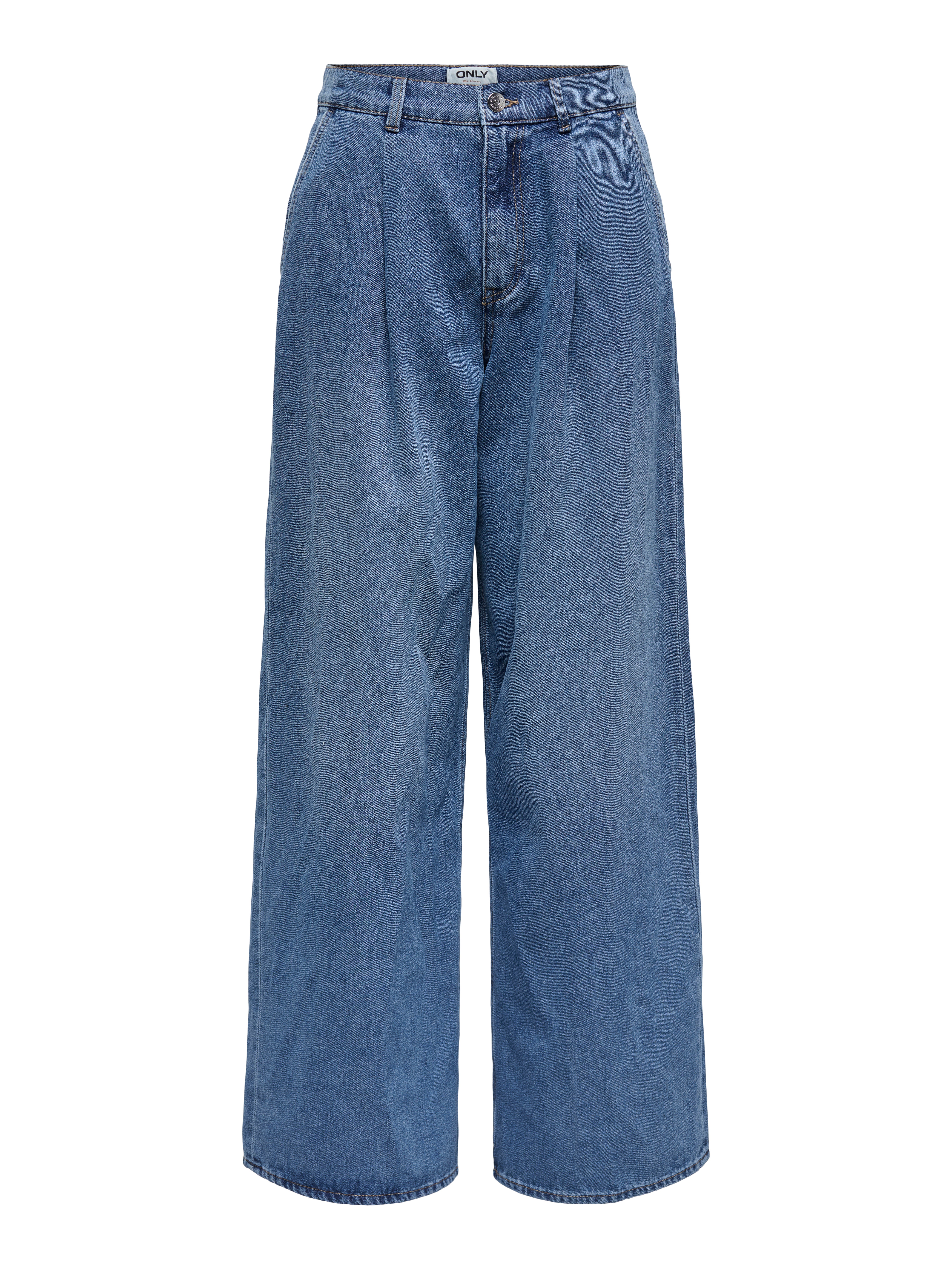 Thumbnail - Onlivy Mittlere Taille Weiter Beinschnitt Jeans