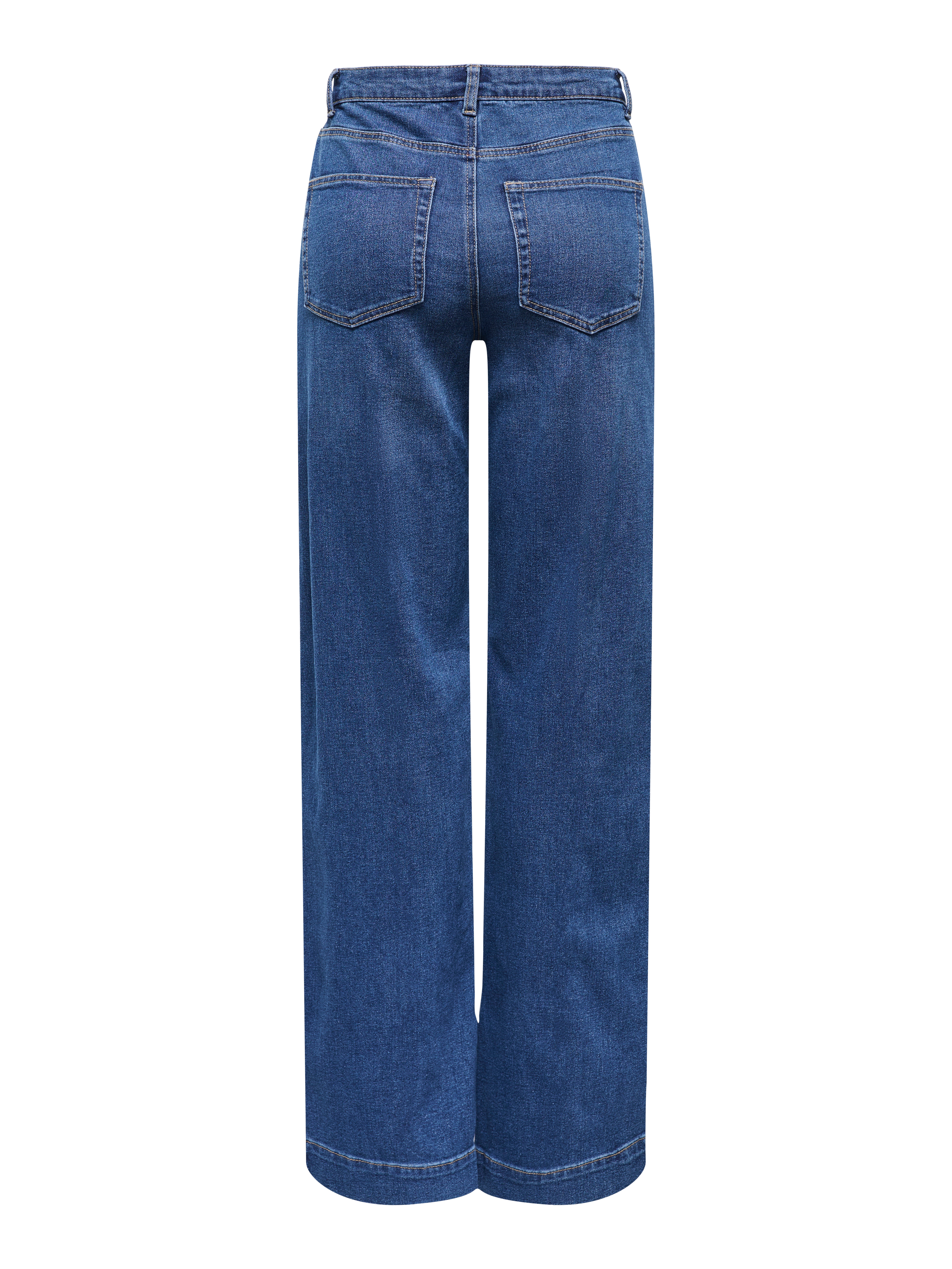 Thumbnail - Onljuicy Hohe Taille Weiter Beinschnitt Jeans