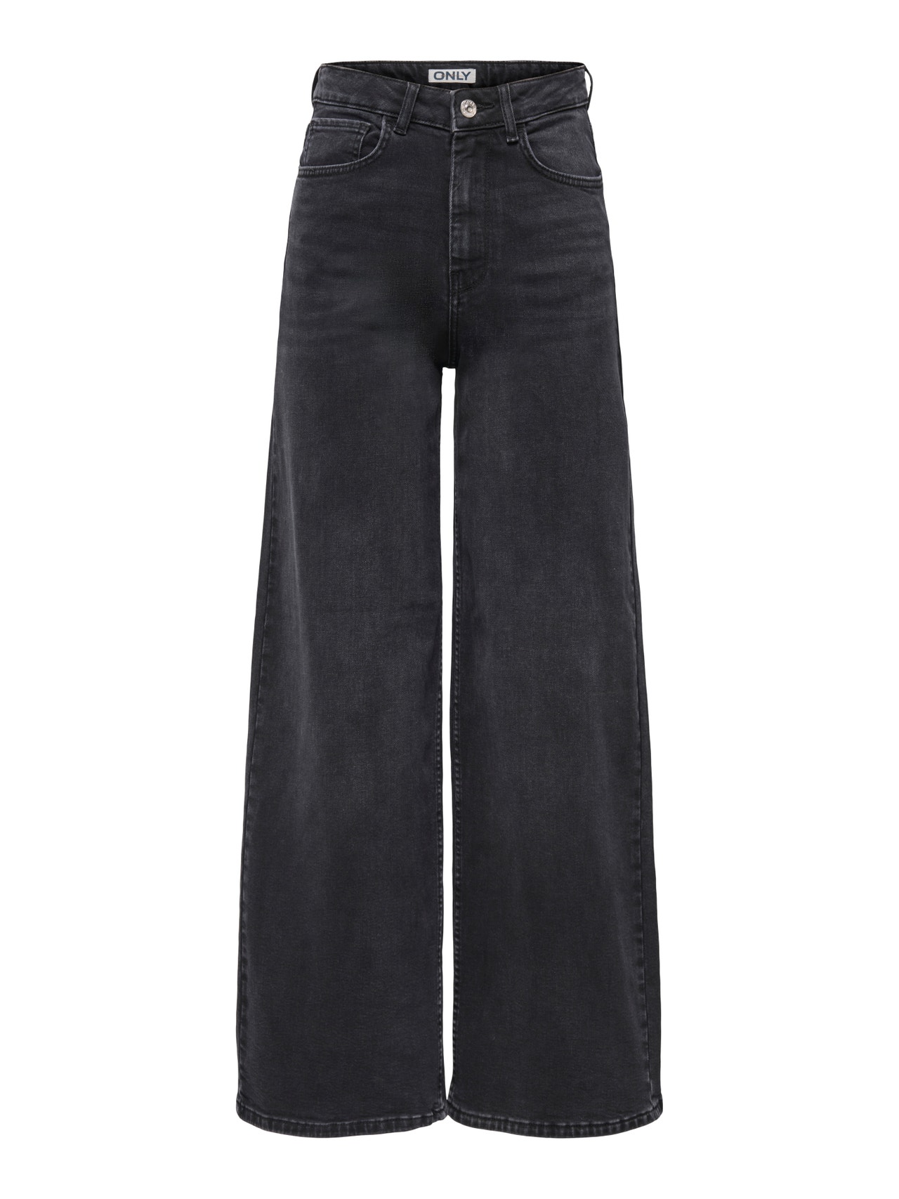 ONLY ONLMARLA High waist Wide Leg Fit Jeans -Washed Black - 15355182