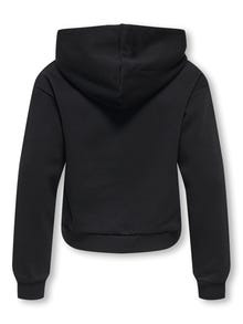 ONLY Regulāra piemērotība Kapuce Nokrituši pleci Sporta krekls -Black - 15355330