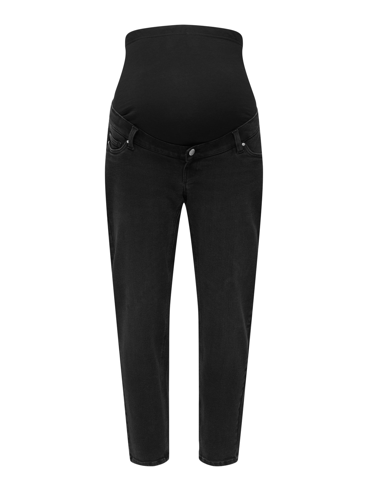 ONLY OLMCATWALK Vysoký pas Mom Fit Džíny -Washed Black - 15355386