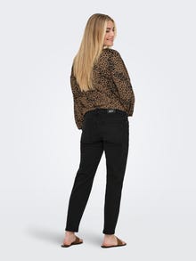 ONLY OLMCATWALK Vysoký pas Mom Fit Džíny -Washed Black - 15355386