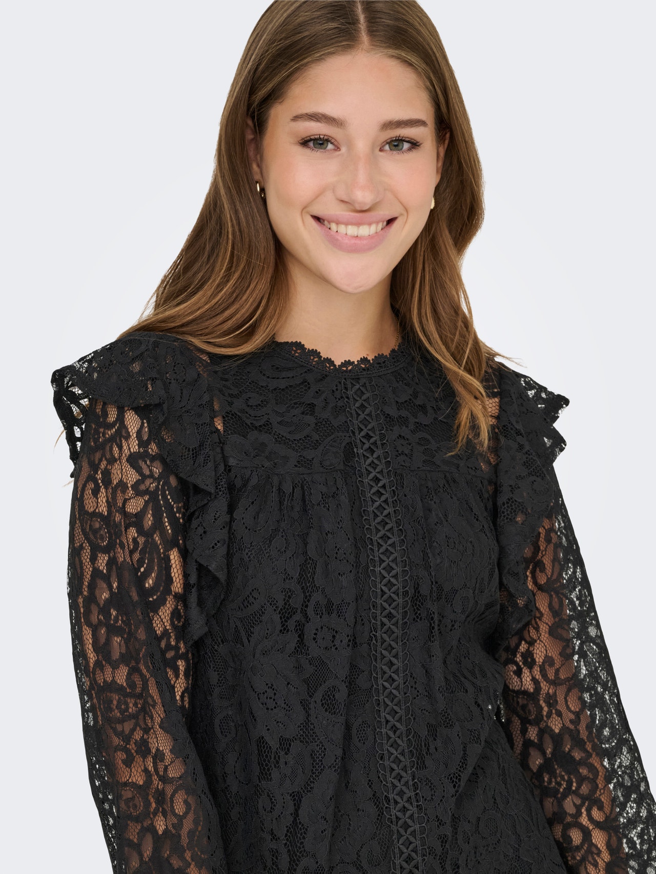 ONLY Regulāra piemērotība O-kakls Augša -Black - 15355460