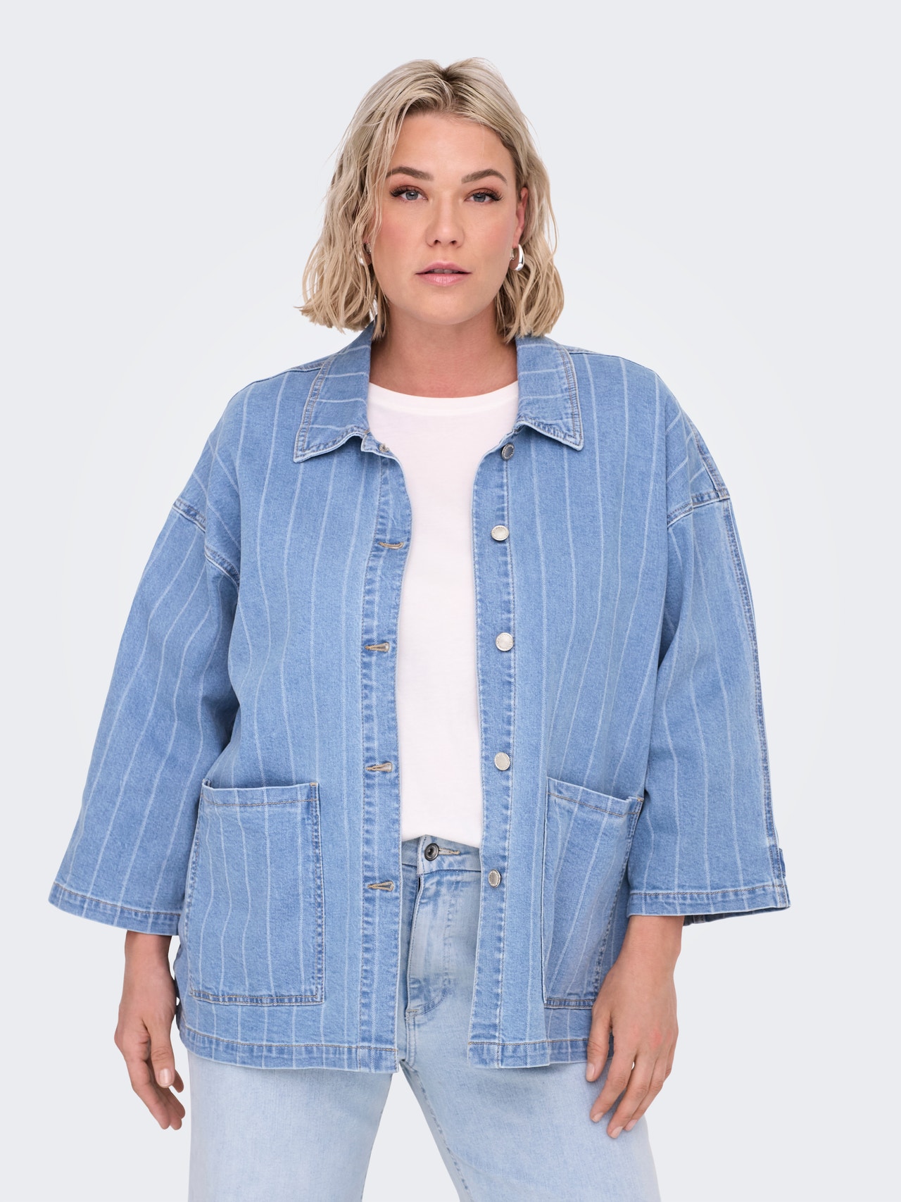 ONLY CARKIRSI Džínová bunda -Light Blue Denim - 15355471