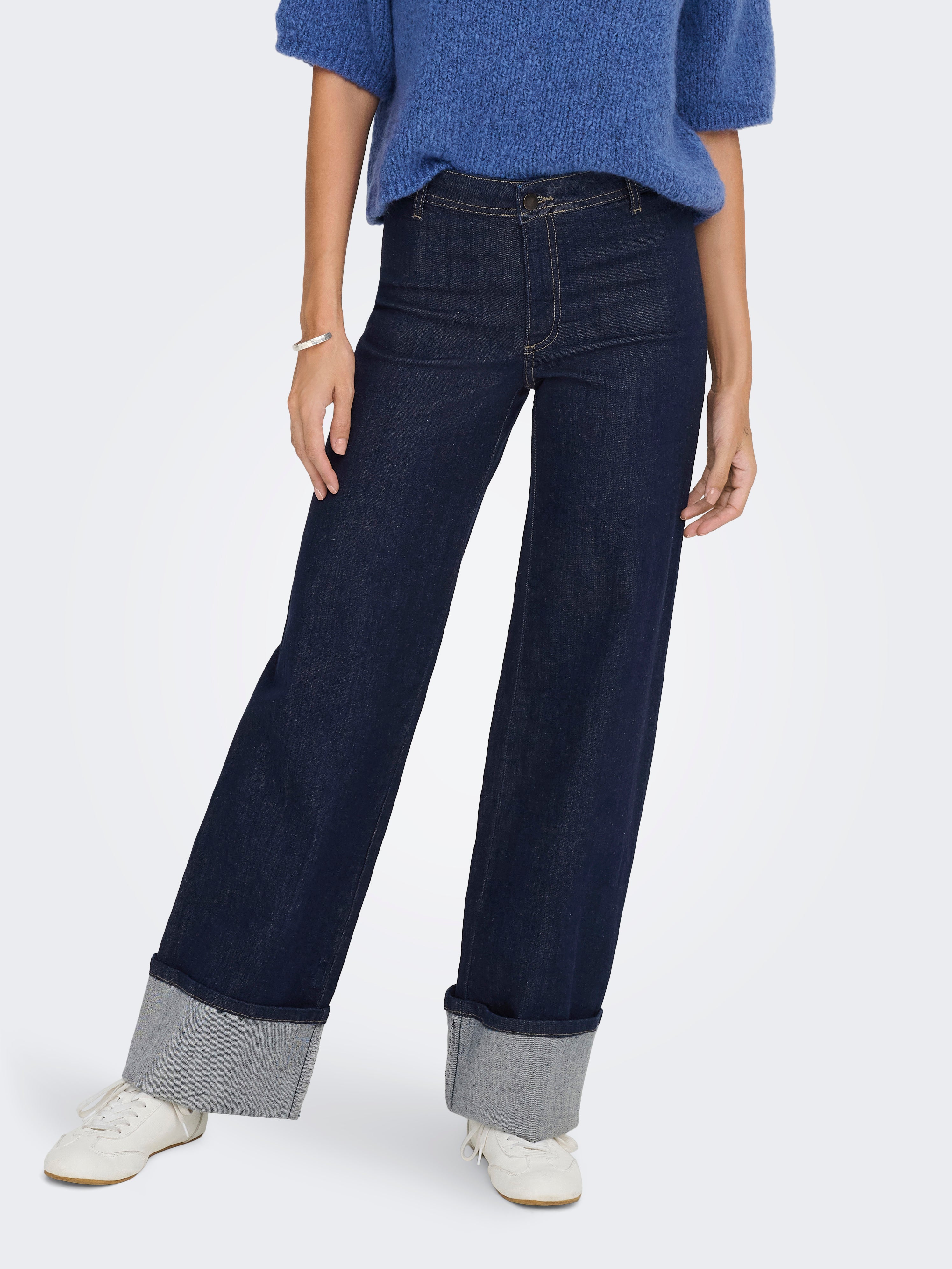 Jdyvanessa Mittlere Taille Weiter Beinschnitt Jeans