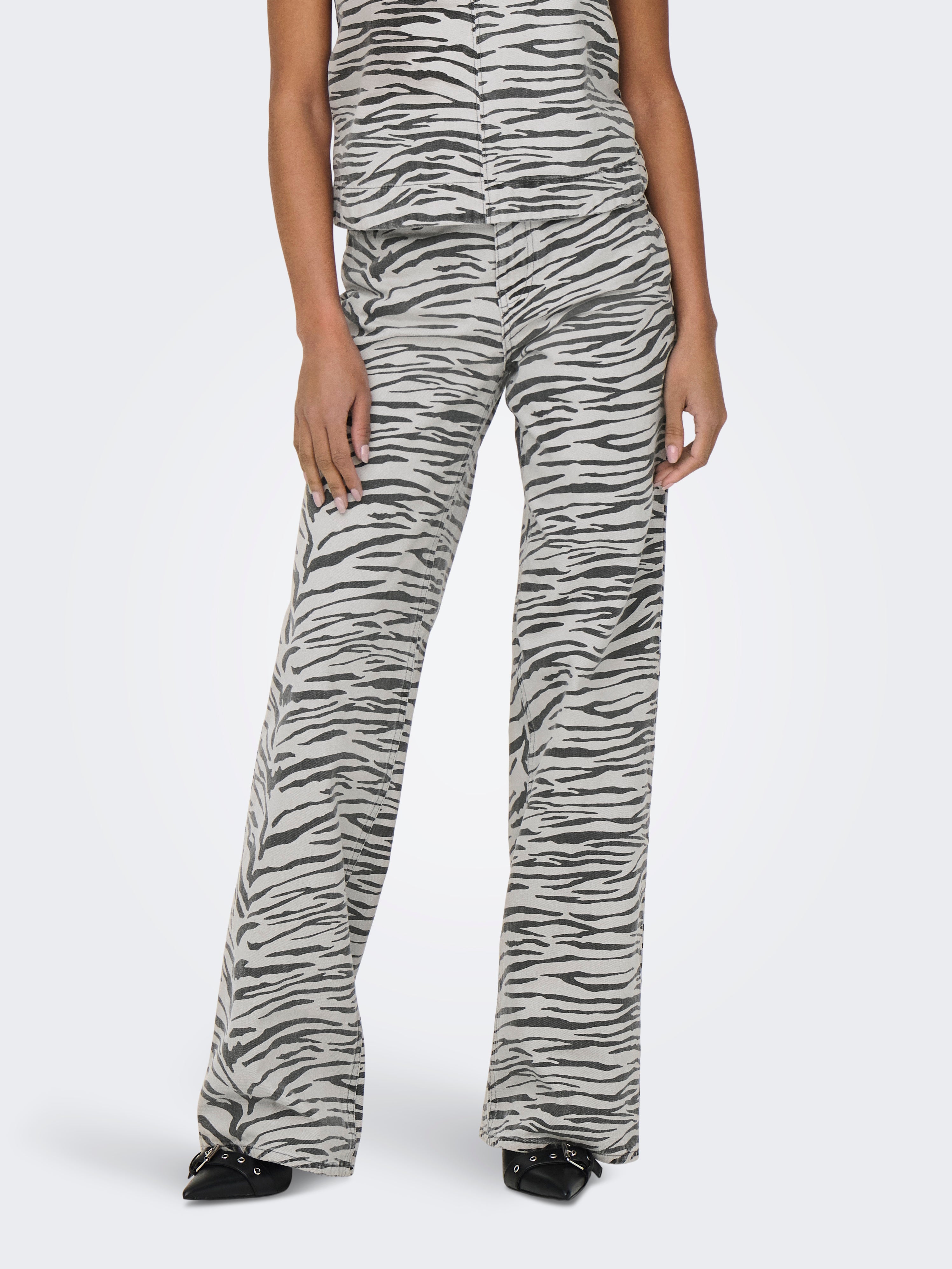 Onlhope Hohe Taille Weiter Beinschnitt Jeans