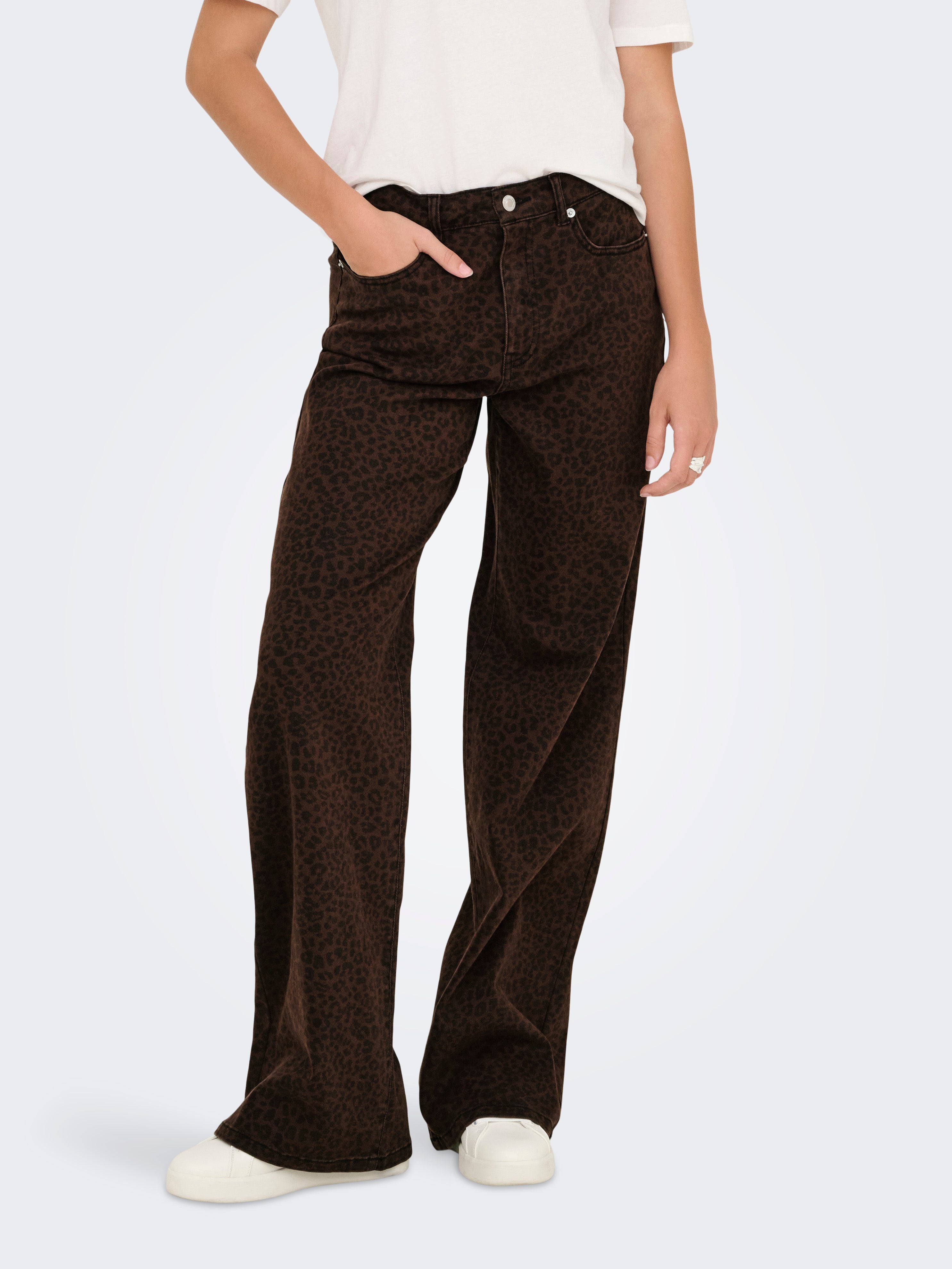 Onlmadison Hohe Taille Weiter Beinschnitt Jeans