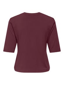 ONLY JDYMILA Top -Maroon Banner - 15355859