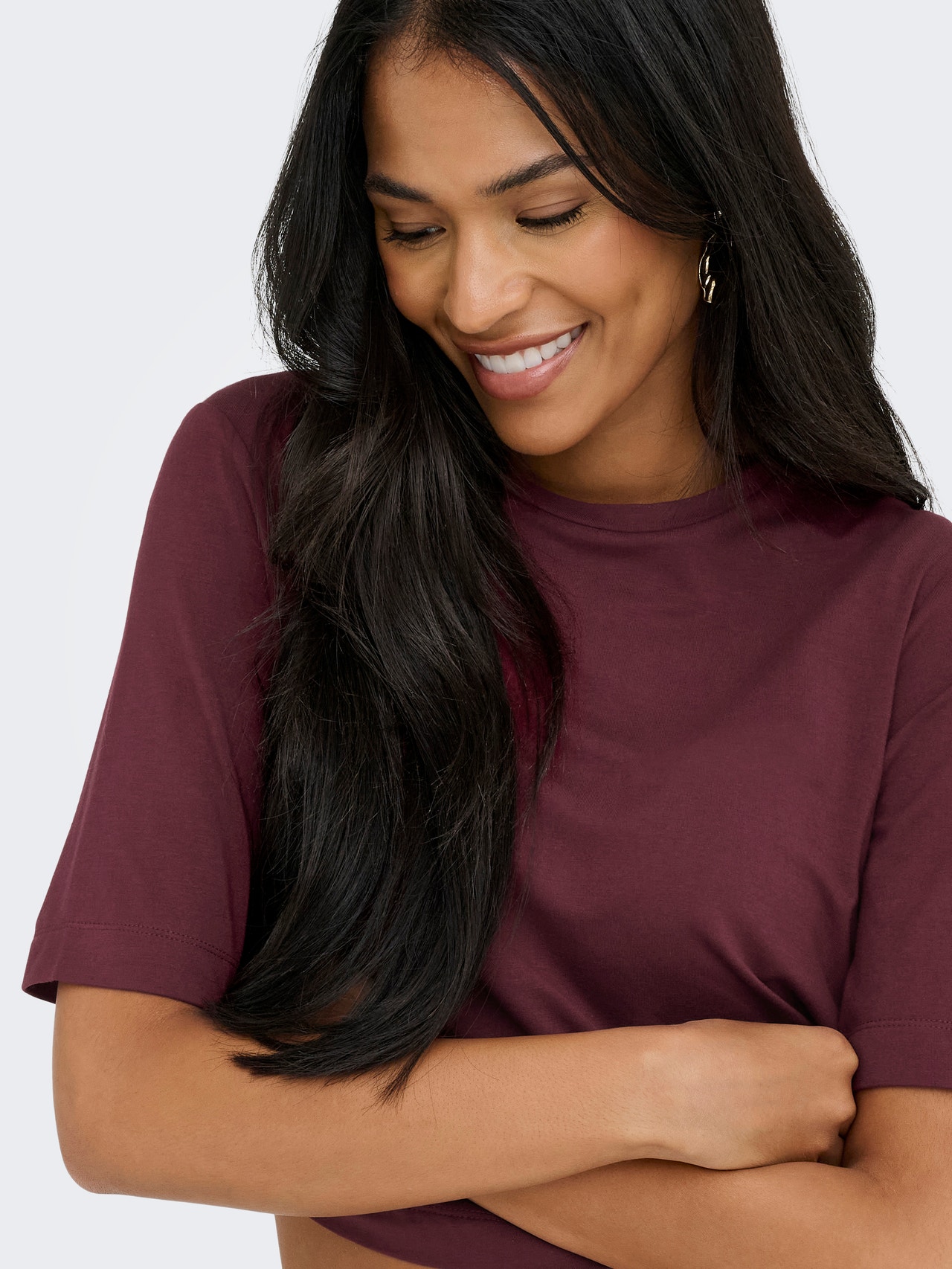 ONLY JDYMILA Top -Maroon Banner - 15355859